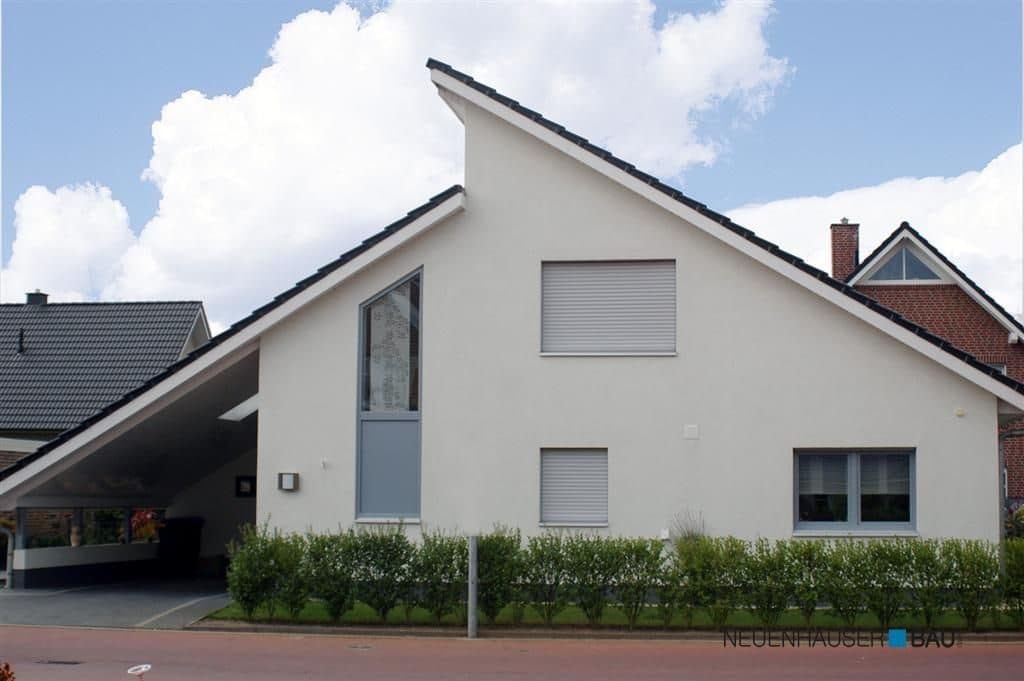 Einfamilienhaus mit Pultdach in Neuenhaus – Ansicht