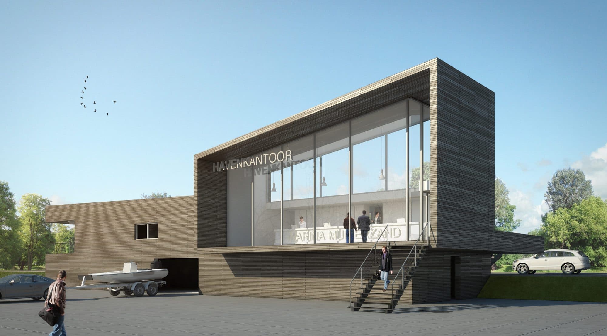 Yachthafen in Almere (NL) – Ansicht